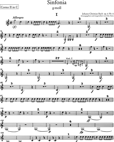 Symphony in G minor, op. 6 No. 6