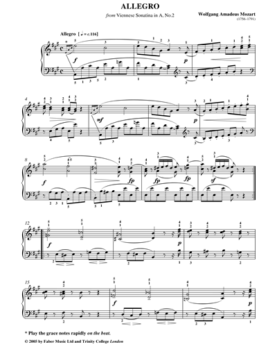 Allegro from 'Viennese Sonatina No. 2 in A major'