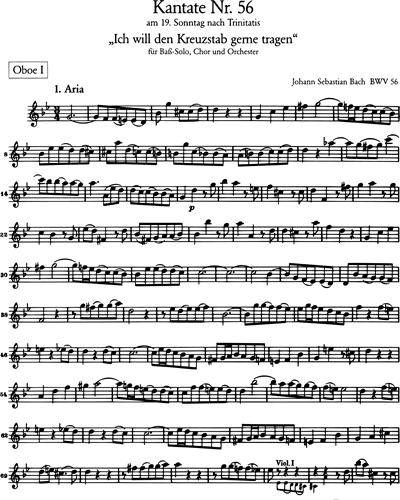 Kantate BWV 56 „Ich will den Kreuzstab gerne tragen“