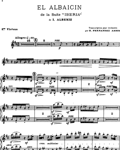 El Albaicin (extrait n. 5 de la "Suite Iberia")