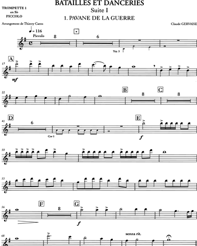 Trumpet in Bb 1/Piccolo Trumpet
