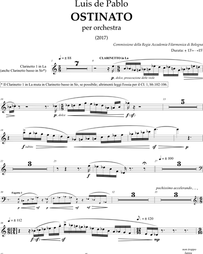 Clarinet in A 1/Bass Clarinet