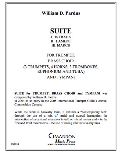Suite for Trumpet, Brass Choir, and Timpani