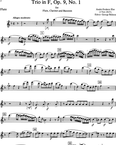Trio in F op. 9 Nr. 1