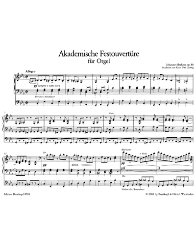 Akademische Festouvertüre c-moll op. 80