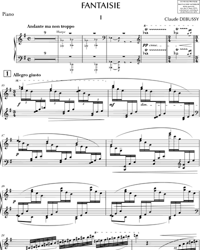 Fantaisie pour piano et orchestre - Deuxième version