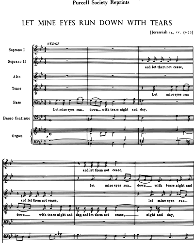 Mixed Chorus & Basso Continuo & Organ
