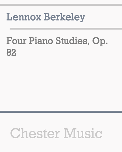 Four Piano Studies, Op. 82