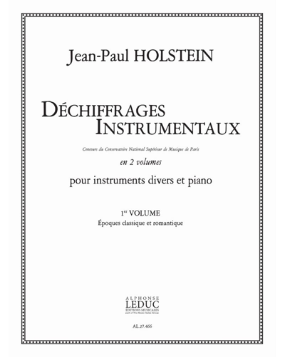 Déchiffrages instrumentaux en 2 volumes, Vol. 1