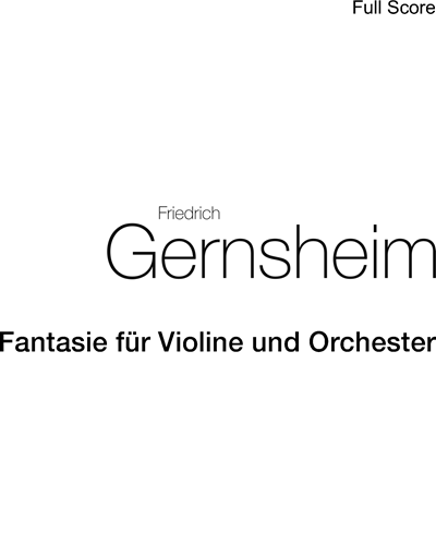 Fantasie für Violine und Orchester