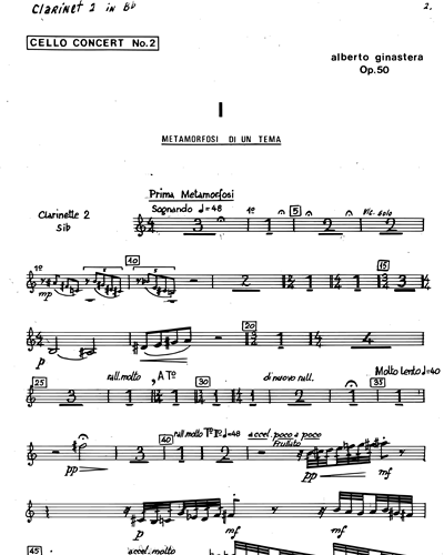 Clarinet 2 in Bb