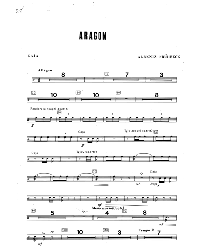 Aragón (n° 6 de "Suite Española")