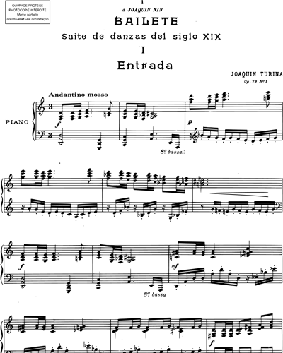 Entrada (extrait n. 1 de "Bailete" Op. 79)