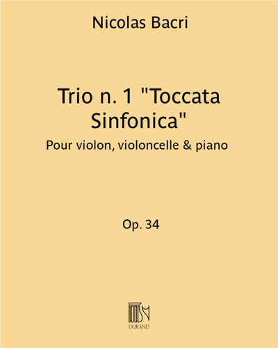 Trio n. 1 "Toccata Sinfonica" Op. 34