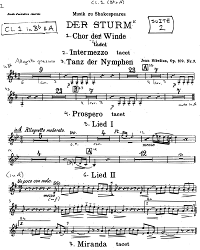 Clarinet 1 in Bb/Clarinet in A