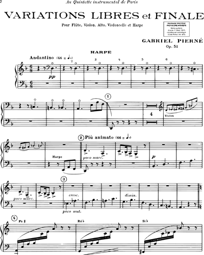 Variations libres et finale Op. 51
