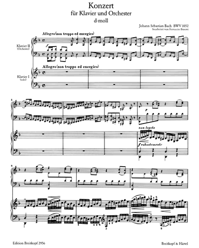 Konzert d-moll BWV 1052