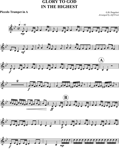 Piccolo Trumpet in A/Trumpet in Bb 1 (Alternative)