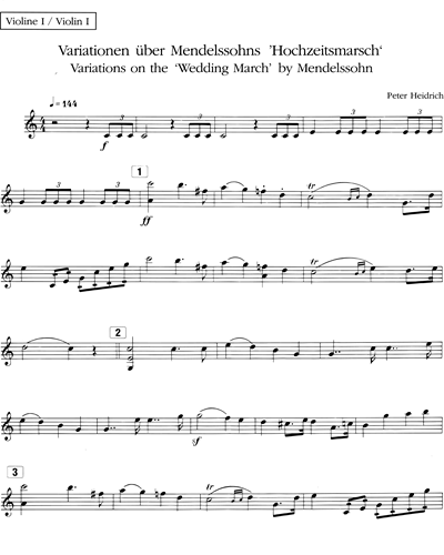 Variations on the "Wedding March" by Mendelssohn