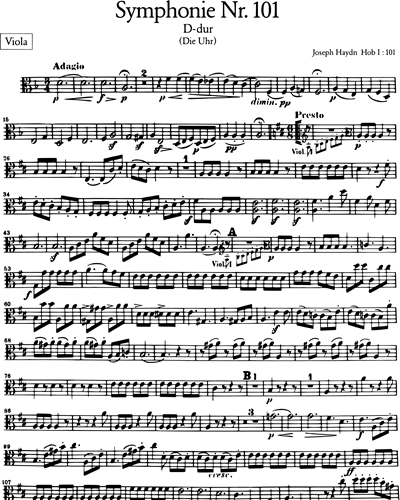 Symphonie Nr. 101 D-Dur Hob I:101 