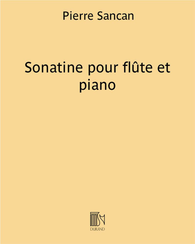 Sonatine pour flûte et piano