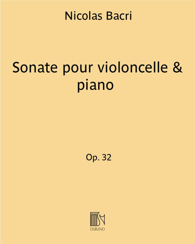 Sonate Op. 32 (Nouvelle version)