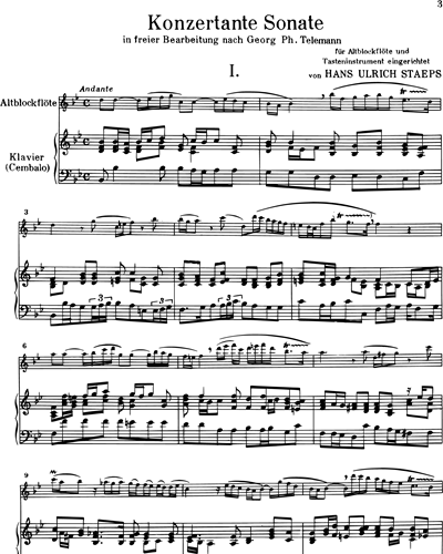 Sonata Concertante in B-flat major