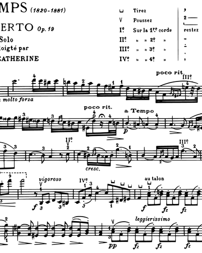 eftertænksom tæt Give Concerto No. 2 Op. 19 (Premiers Solos extraits de Concertos Classiques)  Violin Sheet Music by Henri Vieuxtemps | nkoda | Free 7 days trial