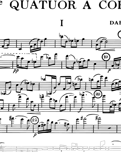 Quatuor à Cordes No. 14, Op. 291