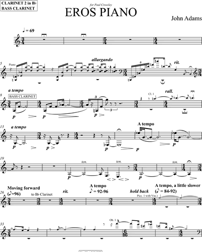 Clarinet 2 in Bb/Bass Clarinet in Bb