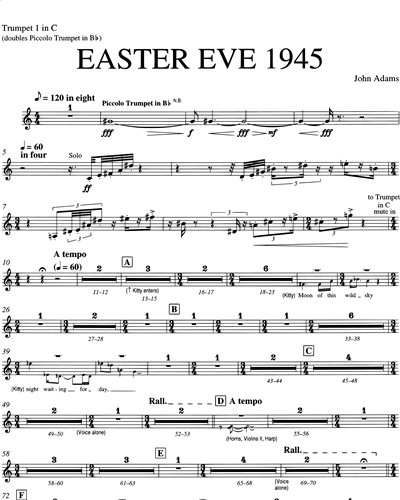 Easter Eve 1945 (from "Doctor Atomic")