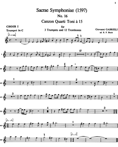 [Choir 1] Trumpet in C