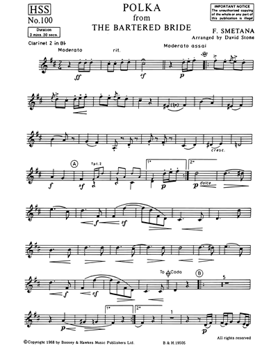 Polka (from "The Bartered Bride") Sheet Music By Bedřich Smetana | Nkoda