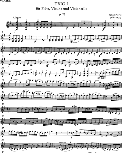 Trio No. 1, op. 73