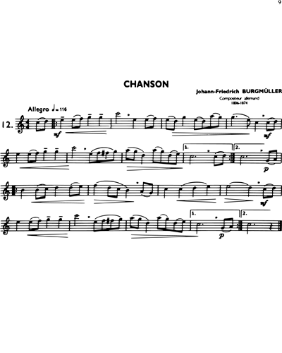 La Flûte Classique, Vol. 2: Chanson in C major