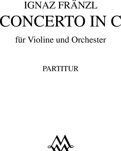 Concert in C für Violine und Orchester