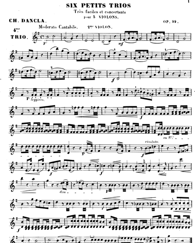Six Petits Trios, op. 99: Volume 2