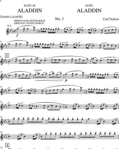 Aladdin Suite 3 Sheet Music by Carl Nielsen | nkoda | Free 7 days trial