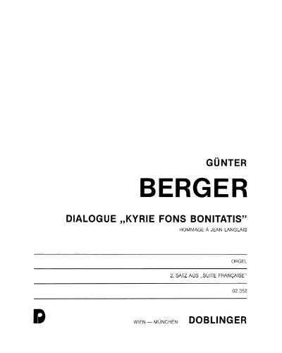 Dialogue Kyrie fons bonitatis