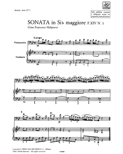9 Sonate F. XIV