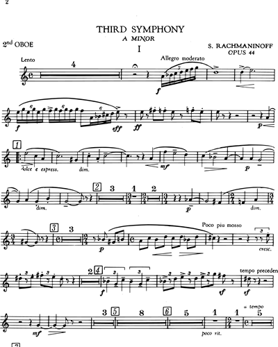 Symphony No. 3 in A minor, op. 44 [Revised Version]