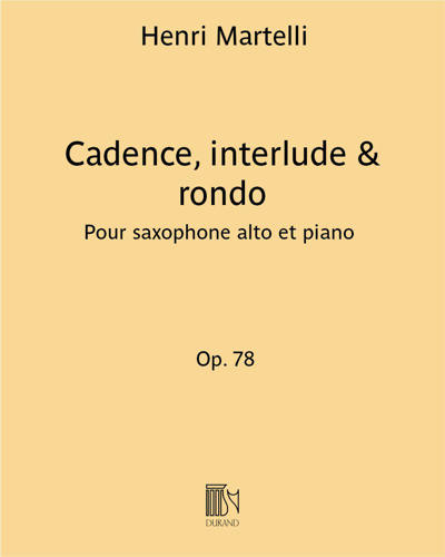 Cadence, interlude & rondo Op. 78