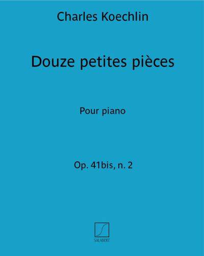 Douze petites pièces Op. 41bis, n. 2