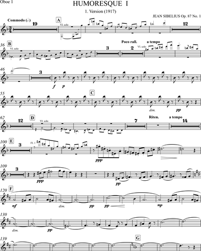 Six Humoresques [Urtext Edition] Sheet Music by Jean Sibelius | nkoda