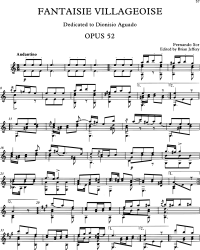 Fantaisie villageoise, Op. 52