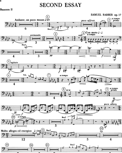 Second Essay for Orchestra, Op. 17