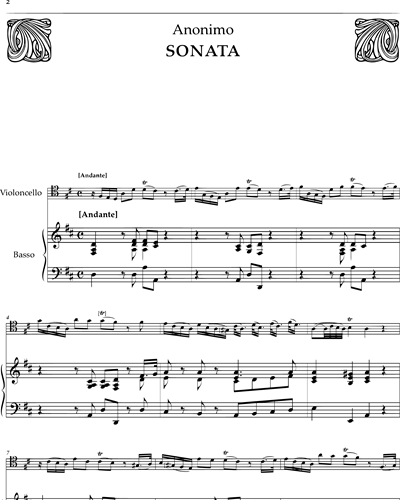 18th Century Sonatas for Cello and Continuo