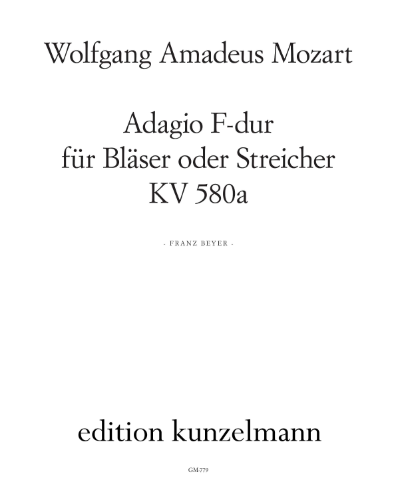 Adagio in F major, KV 580a
