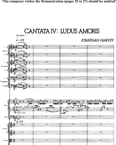 Cantata IV: Ludus Amoris