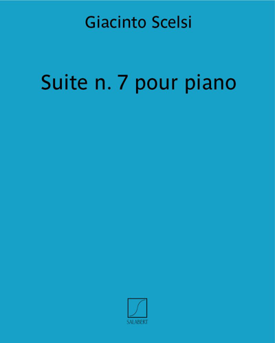 Suite n. 7 pour piano